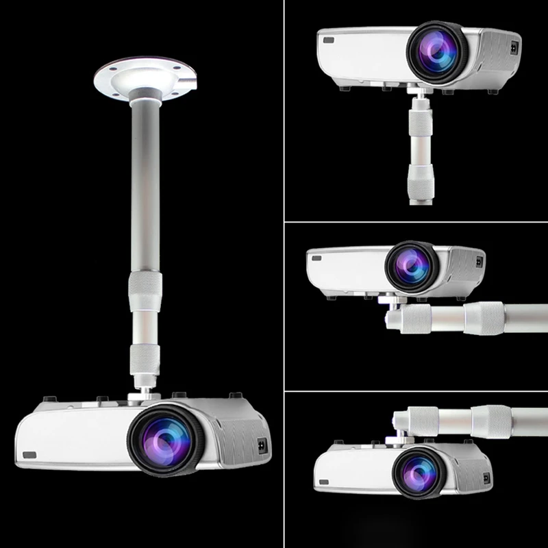Projector Bracket 30-60Cm Rotatable Support Ceiling Wall Hanger Holder Aluminum Mount For Camera/Projector