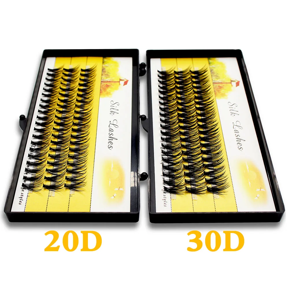 Schwarze 60 Bündel Nerz-Einzelwimpernverlängerungen Natürliche DD Seidenwimpern Weiche Cilos 3D Volumen-Wimpern – Detail 8