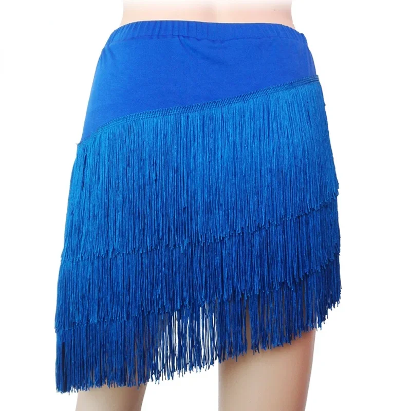 Latin Dance Skirt Sexy Women Chacha Samba Tango Layers Tassels Fringes Dresses Competition Performamnce Salsa Lady Latin Costume