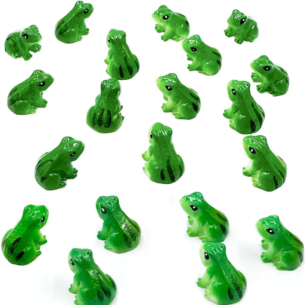 5/10Pcs Adorable Mini Resin Frogs Miniatures Figurines, Animals Fairy Garden Home Ornament, Micro Landscape DIY Accessories