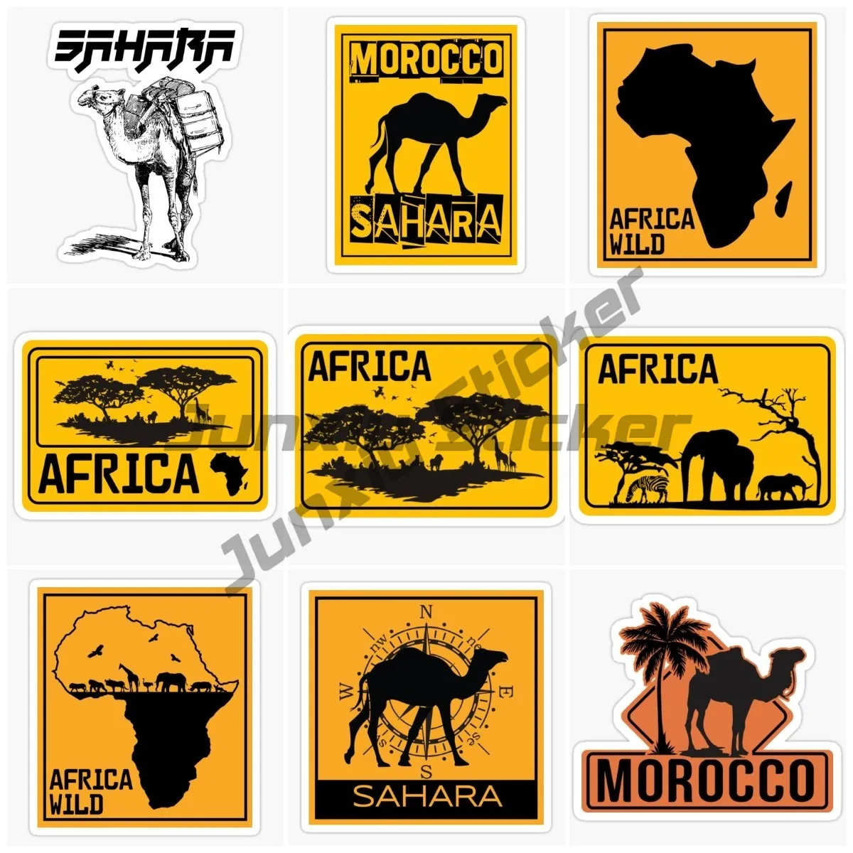 

Morocco Merzouga Self-adhesive Car Sticker Car Bumper Window Motorcycle Laptop Trolley Case Vinyl Phone Decal