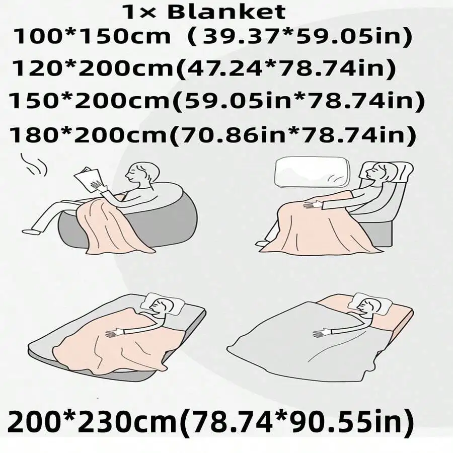 1pc Flannel Snowflake Plush Blanket, All Seasons Soft Luxury Bedspread For Bedroom, Sofa, Office Napping, Airplane Travel Blanket
