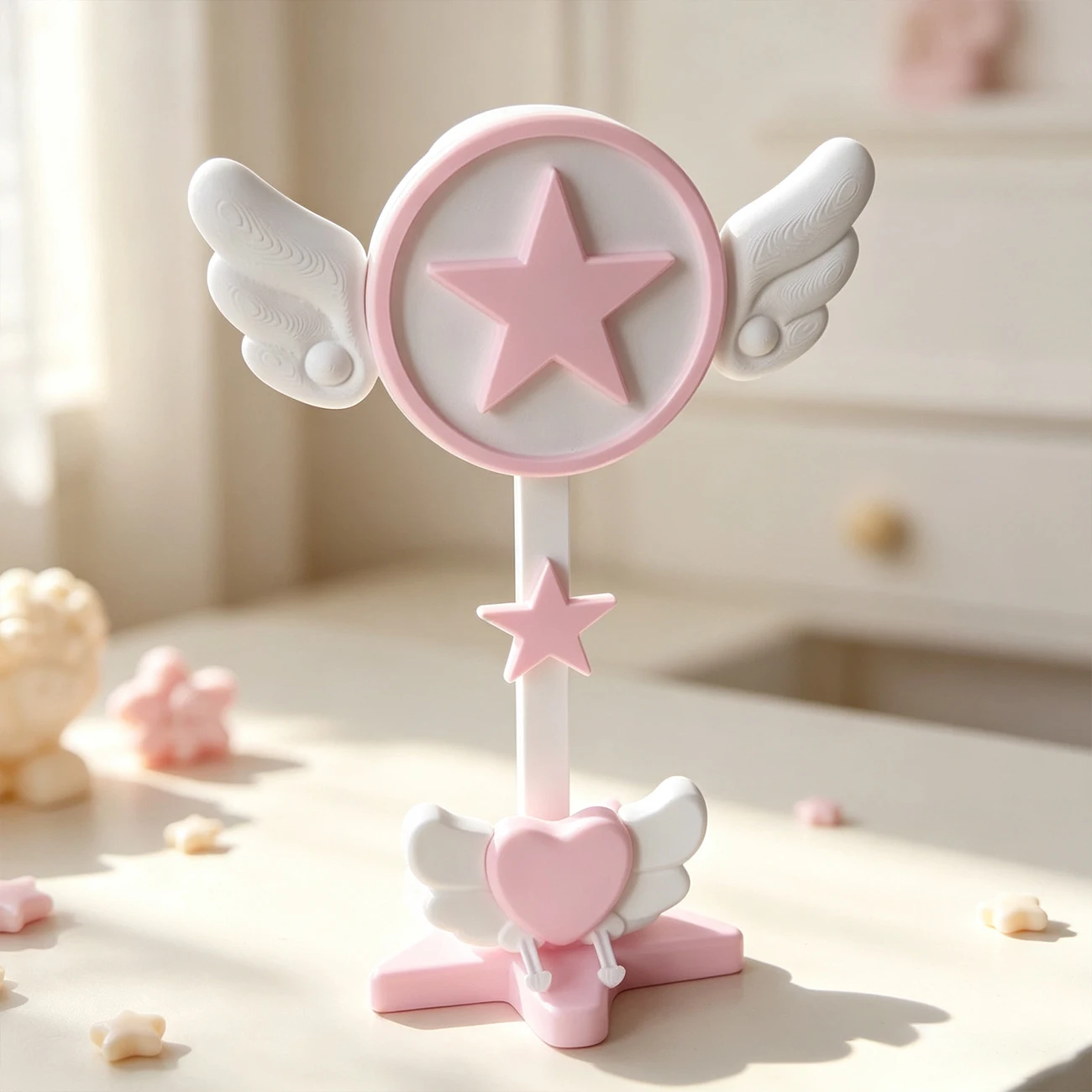 Japanese-style Headphone Stand ESports Room Decoration Computer Over-ear Headphones Cartoon Stand Cute Pink Hanger Adorable Gift view 5