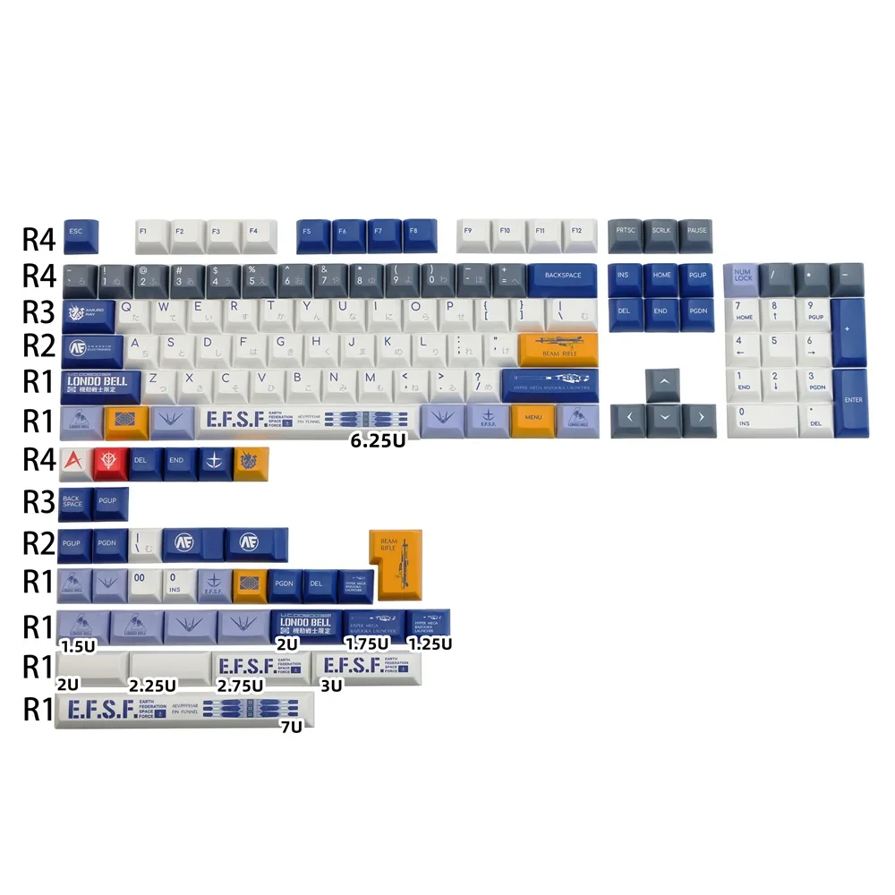 KCA-Touches Kokor PBT pour clavier mécanique, profil similaire à aucun déclencheur, Fast DYE-Subbed, 139 prédire