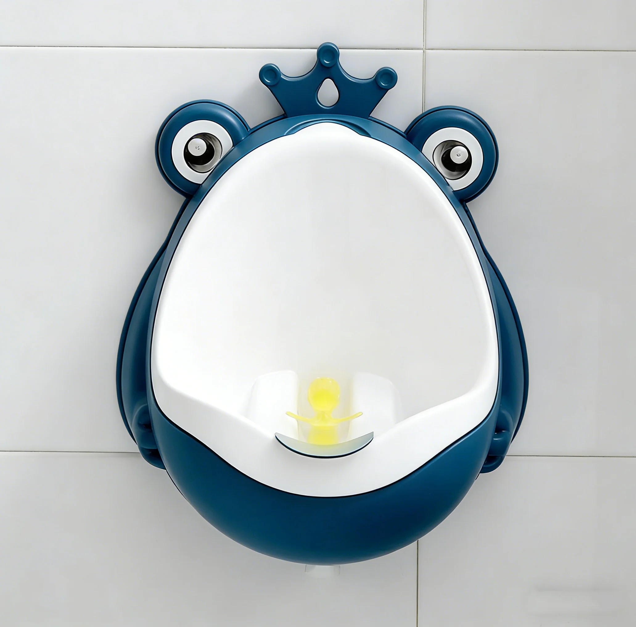 壁掛け式男の子用小便器-カエル型-縦型立ち小便トレーニング補助具-楽しい子供用トイレ-幼児用トイレ-かわいい
