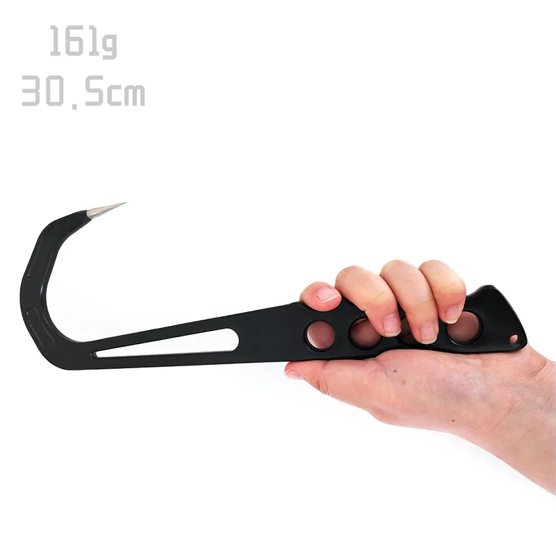 30.5CM Stainless Steel Fish Grip Portable Sea Fishing Gaff Stainless Steel Lip Spear Hook Gripper Tackle Accessory Tool Big Fish view 5