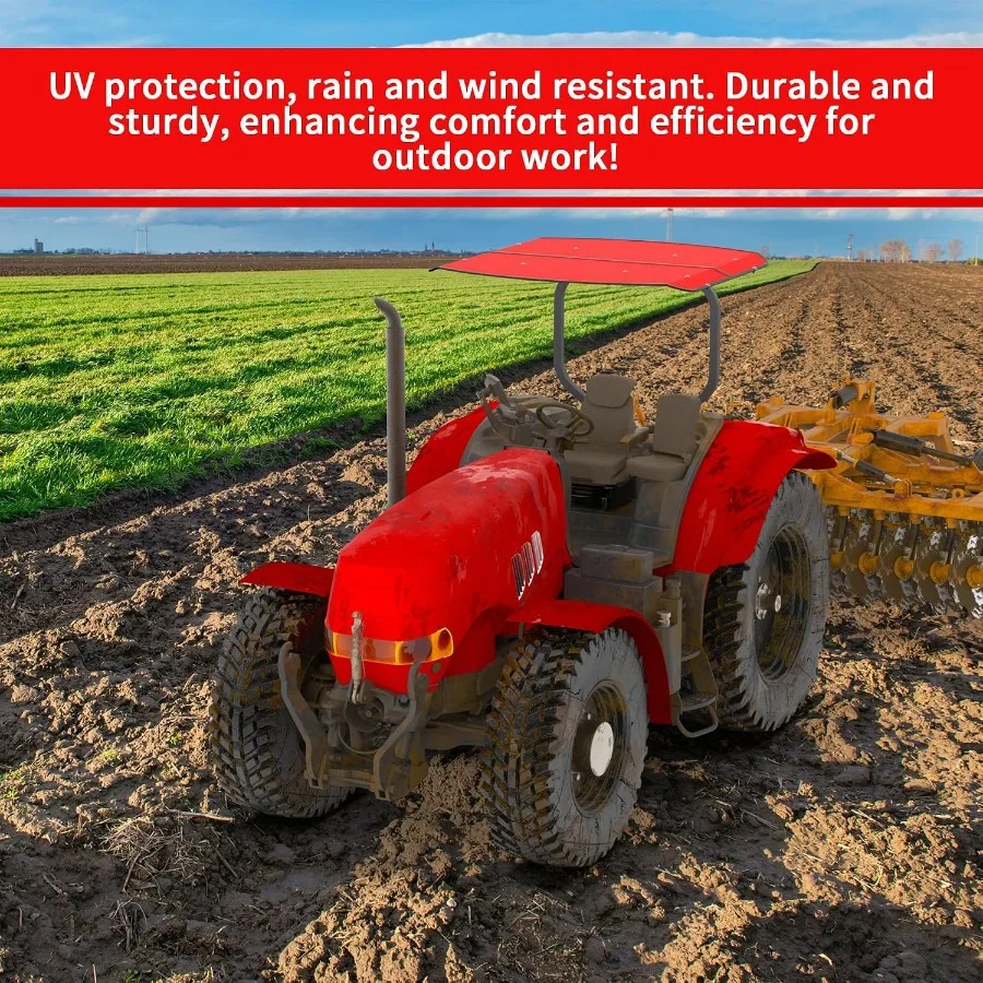 Tractor and Mowers Canopy for ROPS 53-3/8 X 53-3/8- High-Density Thermoplastic Mowers Umbrella Will Add About 4'' to The Height