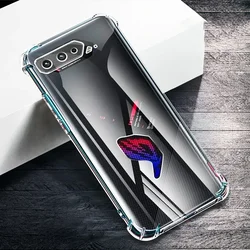 Shockproof Air-bag Case for Asus ROG Phone 9 8 7 6 Pro 6 5S 5 Ultimate 3 Cover HD Transparent Soft TPU Gaming Shell Funda Coque