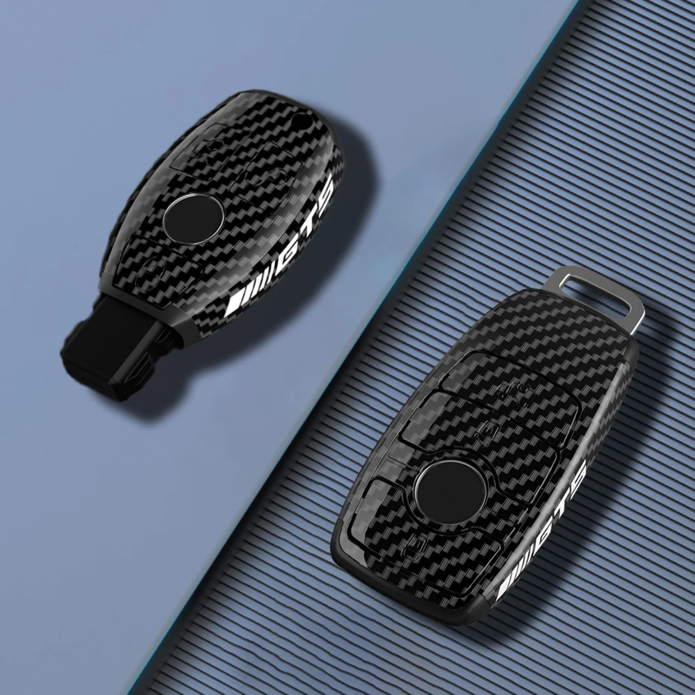 

ABS Carbon Car Key Case Cover Shell For Mercedes Benz A B C E S Class W204 W205 W212 W213 W176 GLC CLA AMG W177 X167 W463
