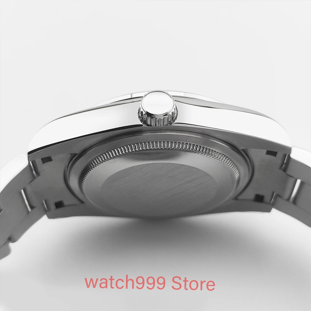 Corgeut 10ATM impermeable NH35 movimiento automático 36mm 39mm reloj para hombre hebilla deslizante correa de acero cristal de zafiro