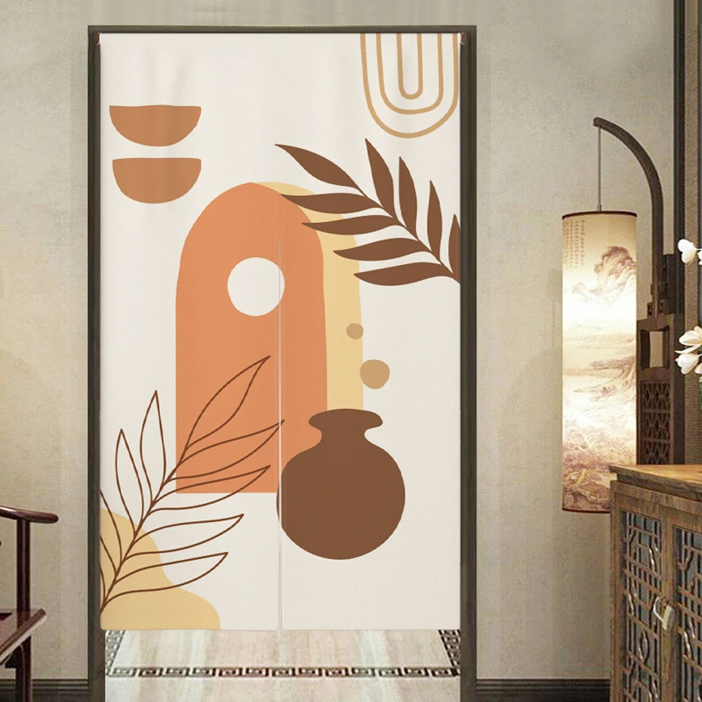 Nordic Simple Door Curtain Bathroom Kitchen Bedroom Partition Curtain Noren Restaurant Entrance Doorway Hanging Decor Curtain