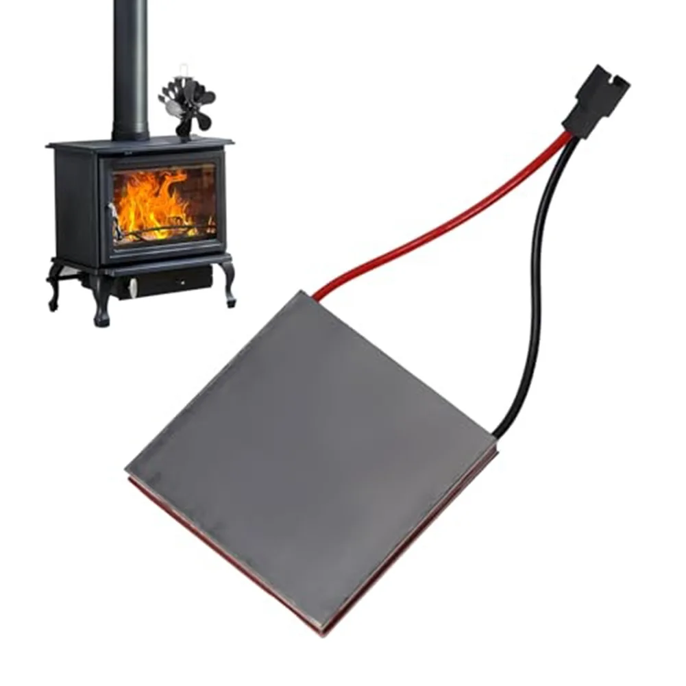 2Pcs Heat Resistant Stove Fan Repair Generating Parts 200‑250 Centigrade Fireplace Fan Spare Components For Wood Burning Stove
