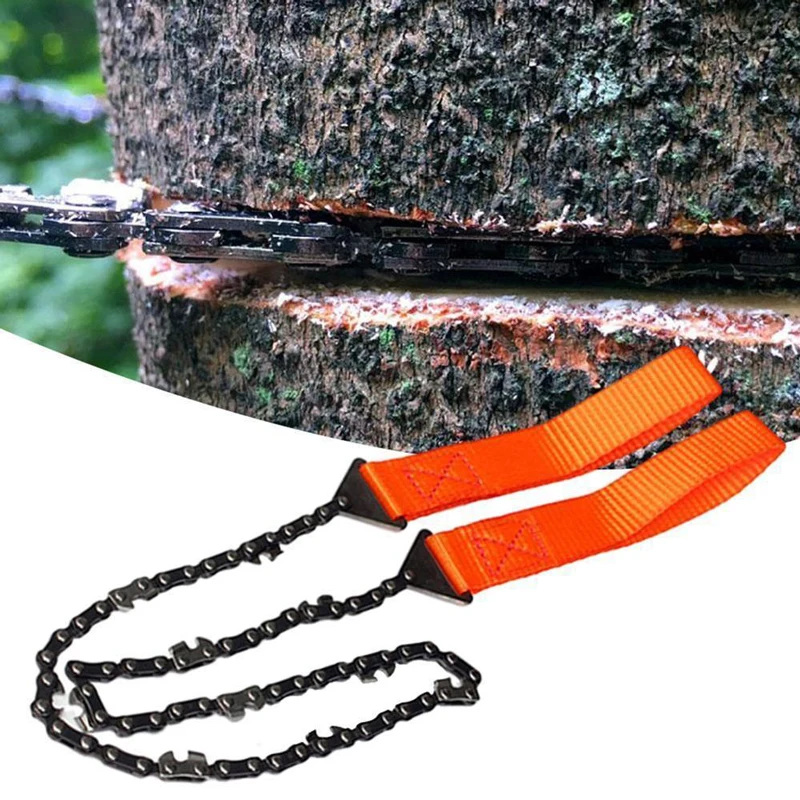 

Portable Survival Hand Zipper Saw 65 Manganese Steel Gardening Wood Cutting Chain Saw Outdoor Emergency Camping Hiking Tools