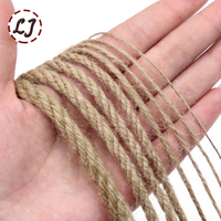 New 1mm-12mm Natural Jute Rope String Ribbon Crafts DIY Vintage Jute Cord Twine Sewing Party Wedding Christmas Home Decortion