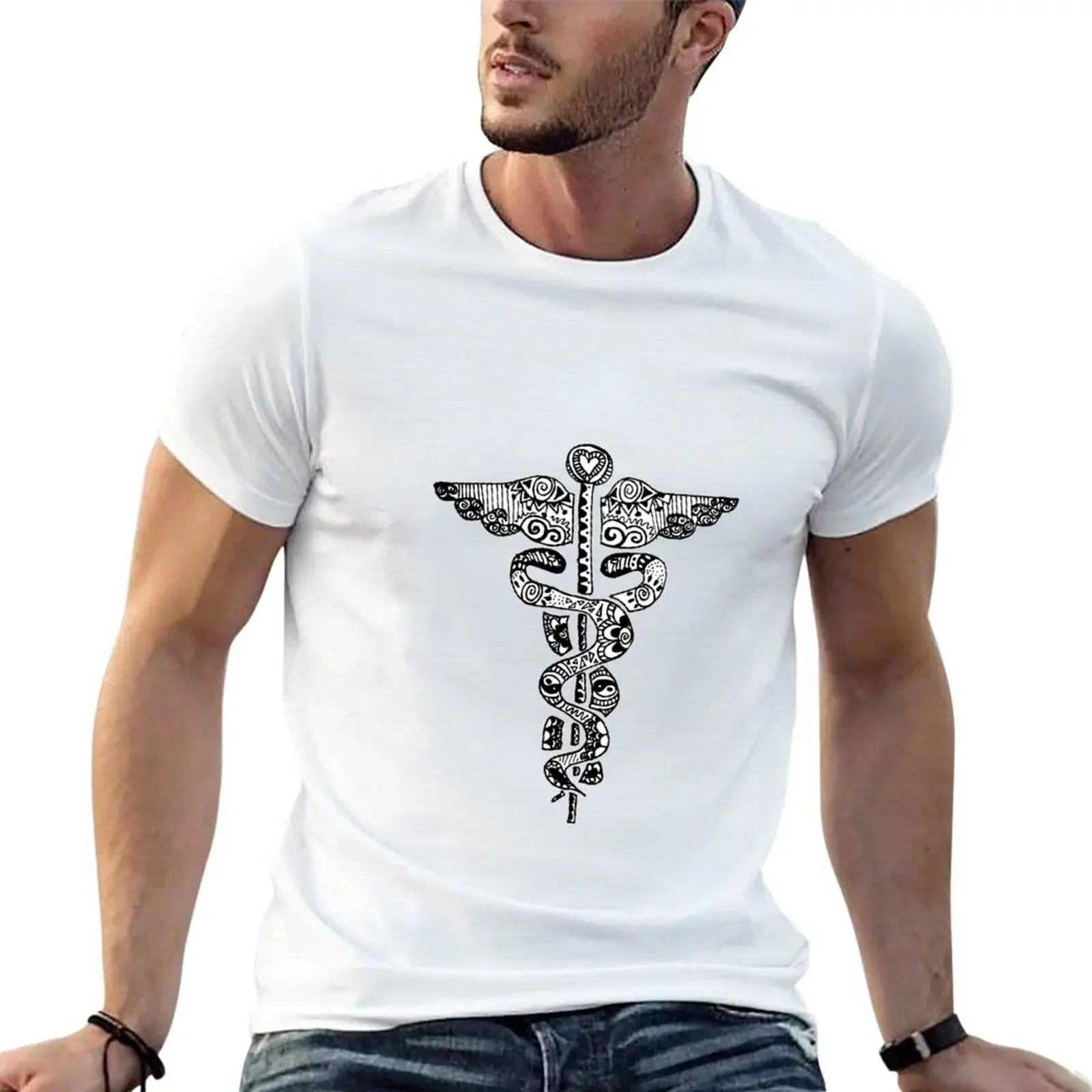 Registered Nurse Zentangle T-Shirt plus size tops customizeds vintage black t-shirts for men