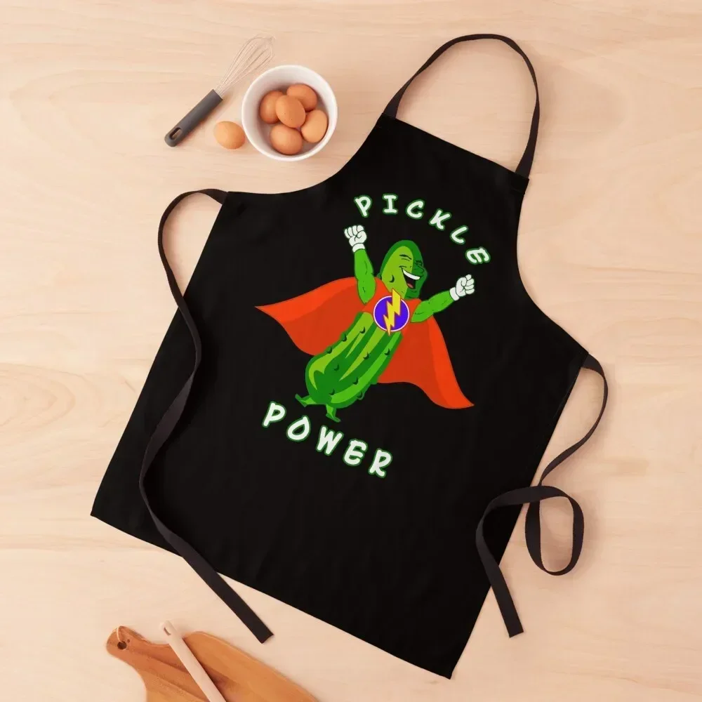 Pickle Power Apron Art kindergarten teacher Ladies Apron