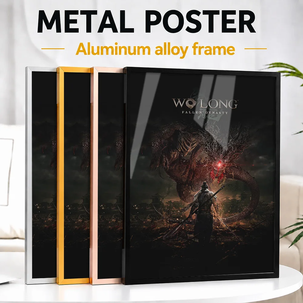 Wo Long Fallen Dynasty Game City Map Framed Metal Print Customized Hero Tribute Wall Art Created For Players To Style Studio