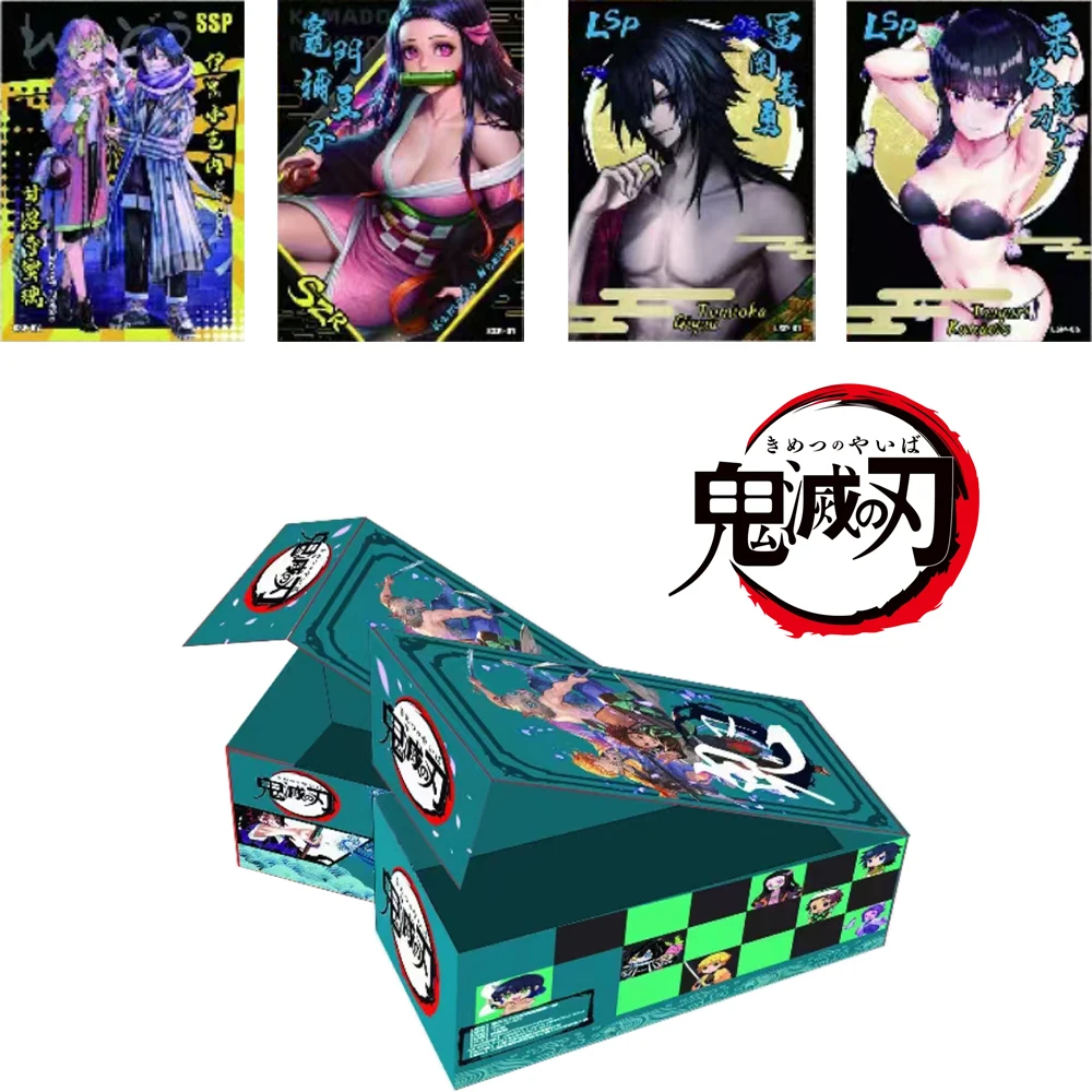 Newest Demon Slayer SSP LSP Collection Card Nezuko Tanjirou Kimetsu No Yaiba Japanese Anime Booster Box CCG TCG amateur Gift