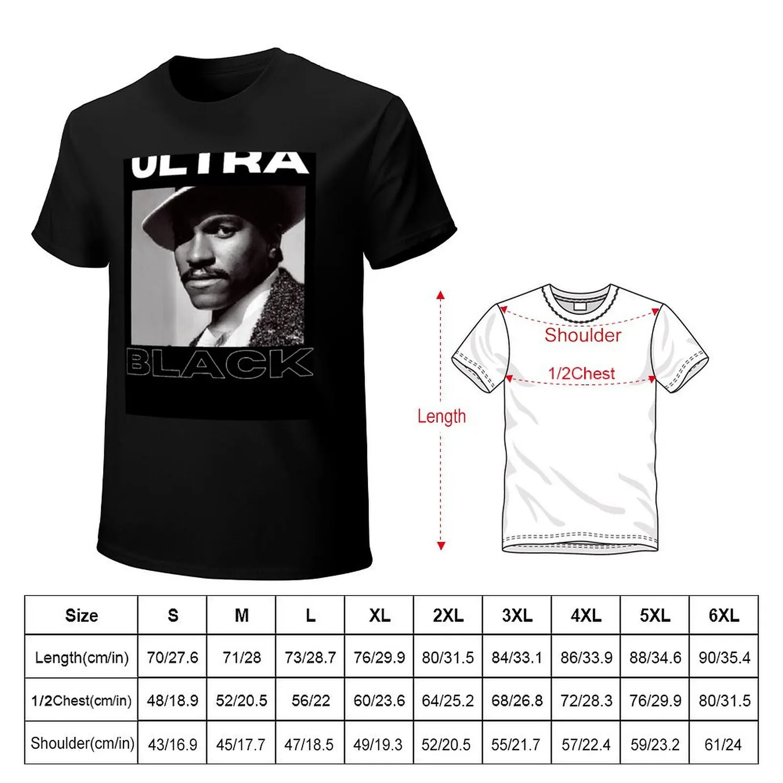 uUltra Black Billy Dee Williams T-Shirt Functional Casual Short Sleeve Tee