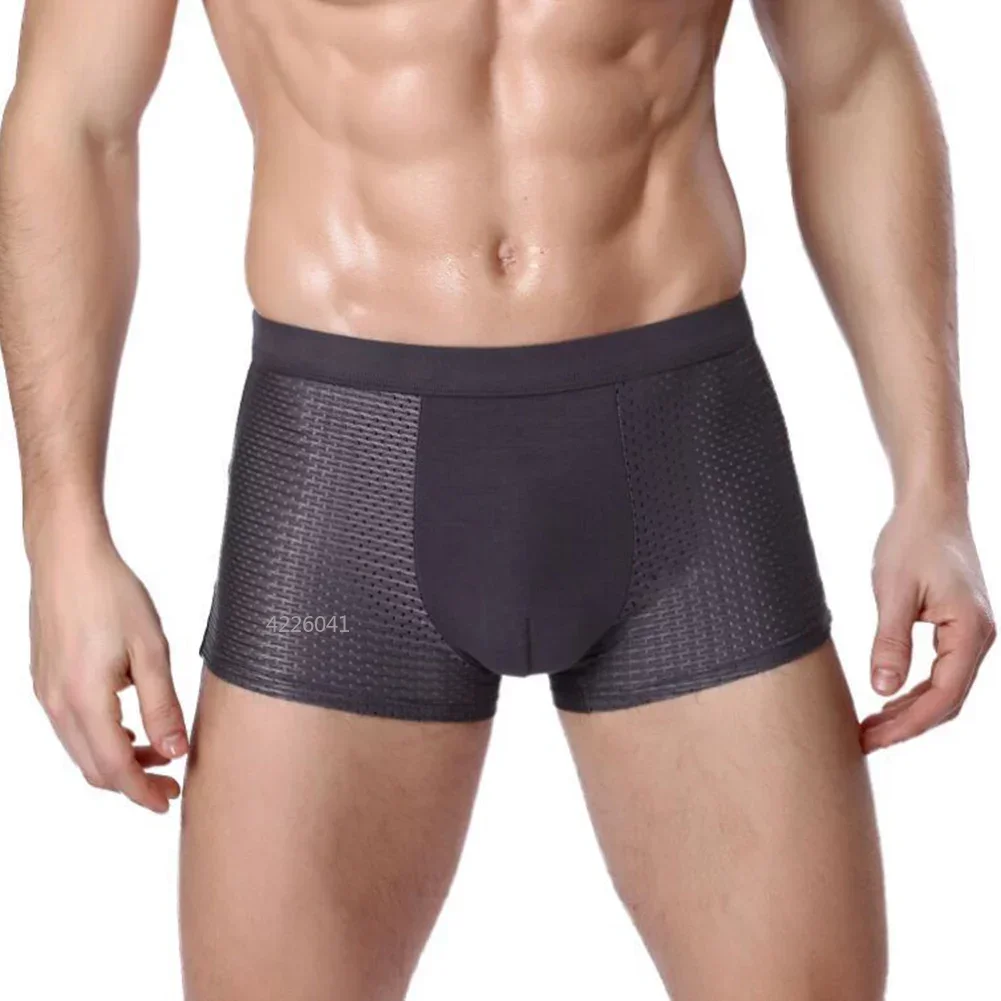 Fashion Ice Mesh Underwear for Men Comfortable Breathable Sweat Wicking Men\'s Boxers Summer Men\'s Underpants