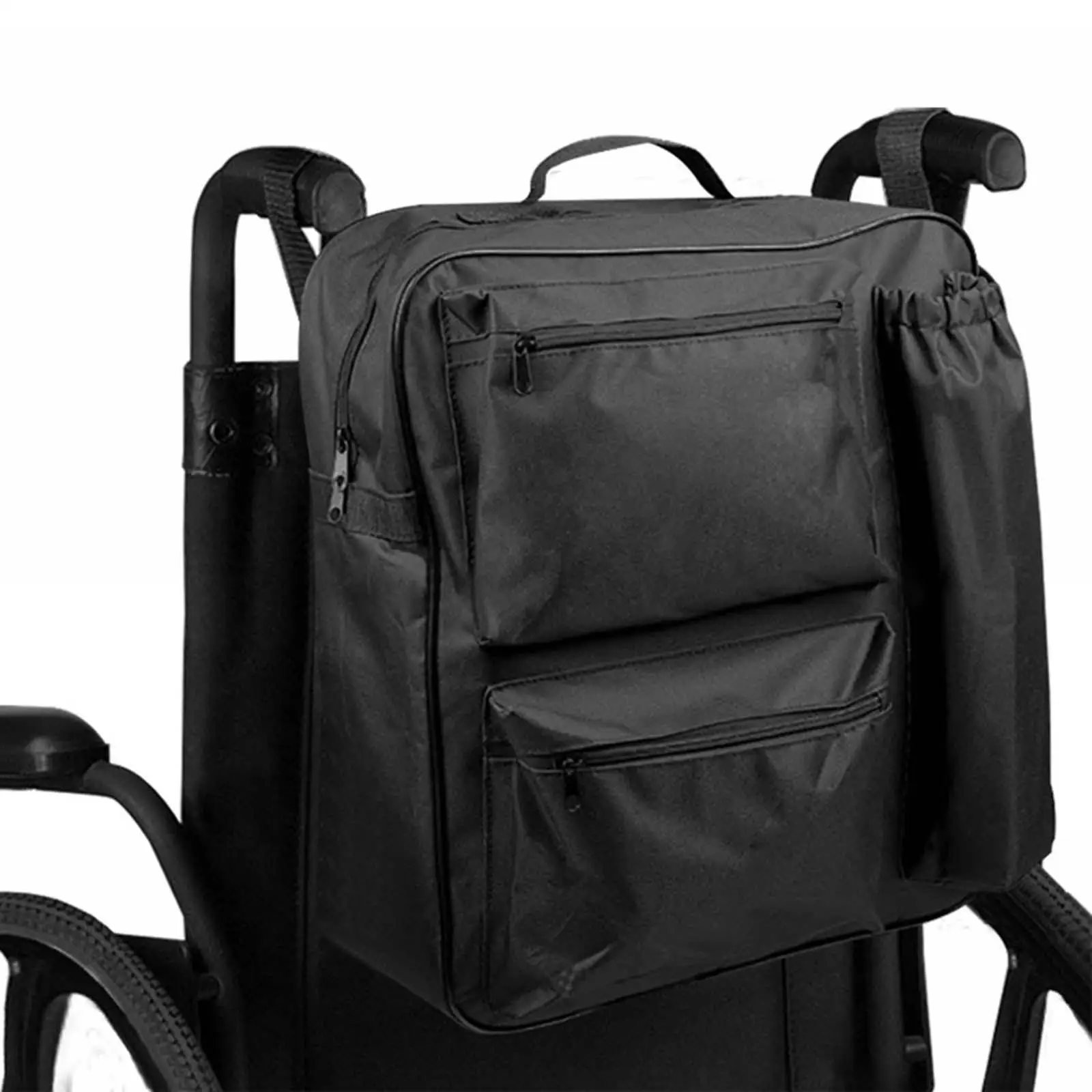 Wheelchair Backpack Bag Wheelchair Pouch for Senior Elderly Wheelchair Users