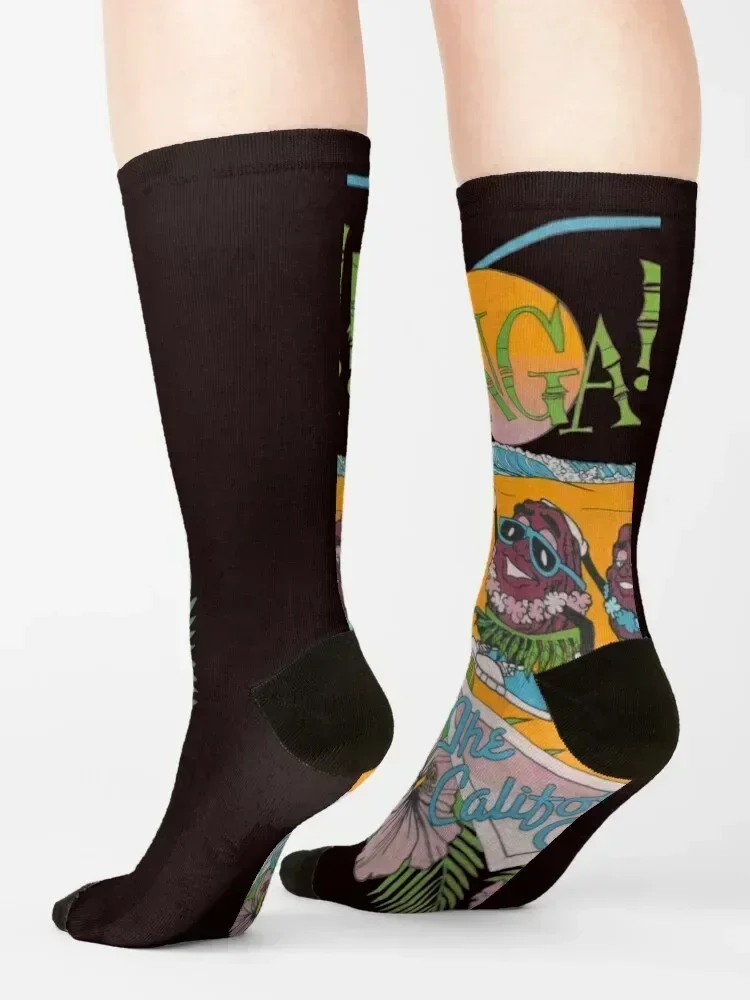 80s California Raisins Conga Vacation Socks professional running cute cartoon custom Socks For Women Men's