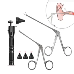 Alicates limpiadores de oreja y nariz, endoscopio, eliminador de cera de oído, Hartman, Micro Cocodrilo, pinzas de veterinario, herramienta de otoscopio