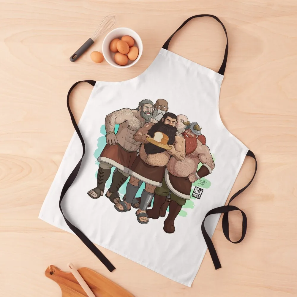 

Senshi friends - Dungeon meshi Apron Women's Kitchen Men gift Apron