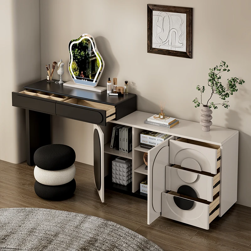 

Study Postmodern Vanity Table Modern Aesthetic Cabinet Storage Dressing Table With Mirror Cabinet Penteadeira Trendy Furniture