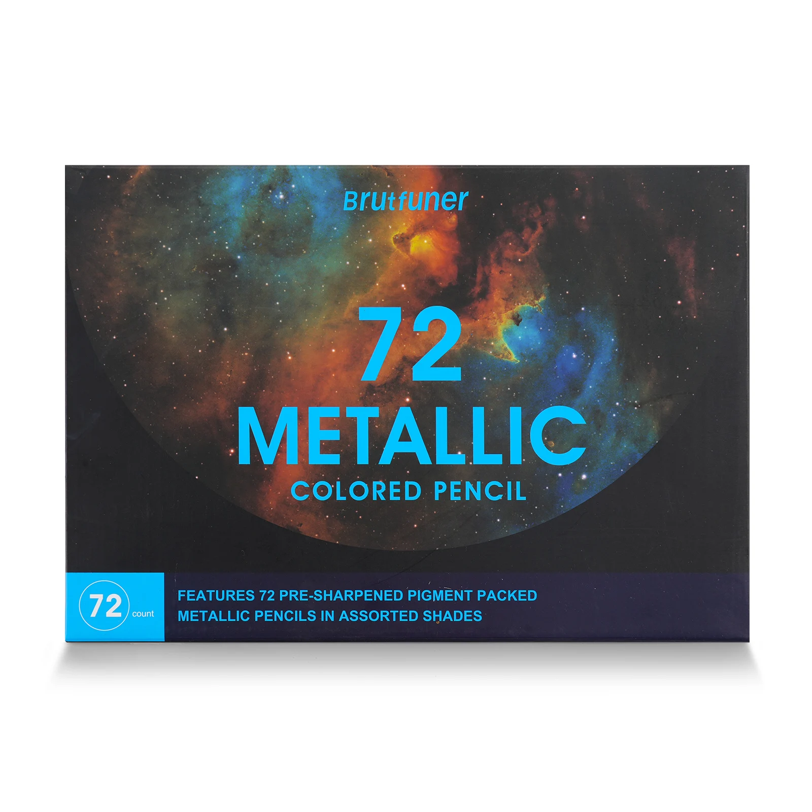72-Farben-Metallic-Buntstift-Set, professionelle Bleistifte in Künstlerqualität für detailliertes Färben und kreativer Ausdruck