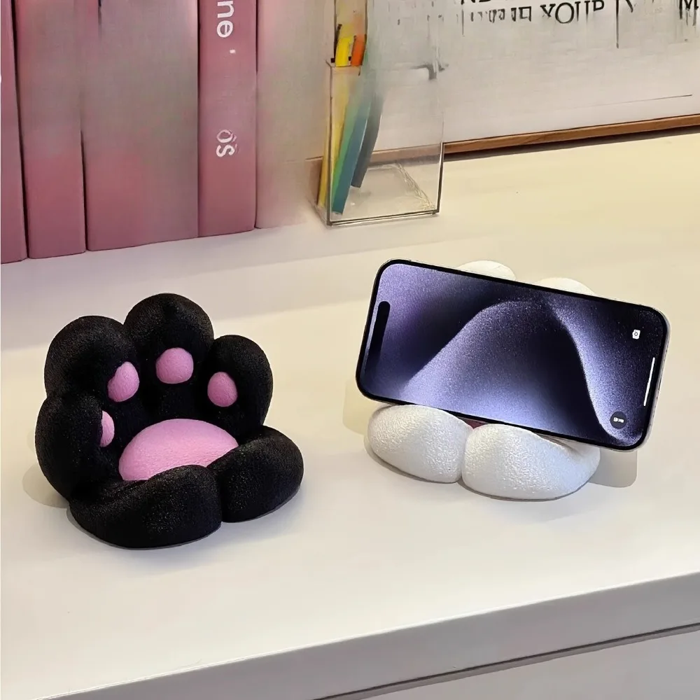 1PC Cute Cat Paw-Shaped Phone and Tablet Stand, Creative and Adorable Desktop Lazy Stand for Phones/Tablets