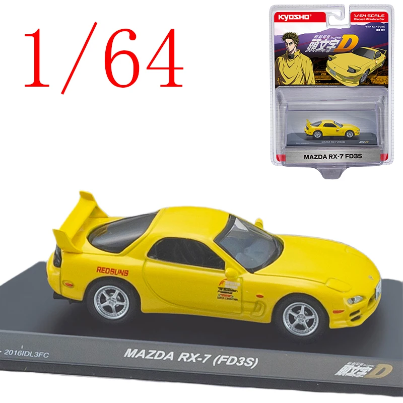 

Kyosho литой под давлением масштаб 1/64 Mazda модель автомобиля из сплава Mazda RX-7 FD3S игровые транспортные средства игрушки для мальчиков подарок оригинальная коробка