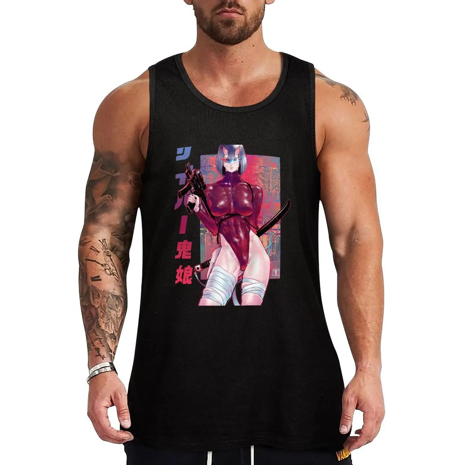 

Cyberonigirl Tank Top men clothings cotton t-shirts man