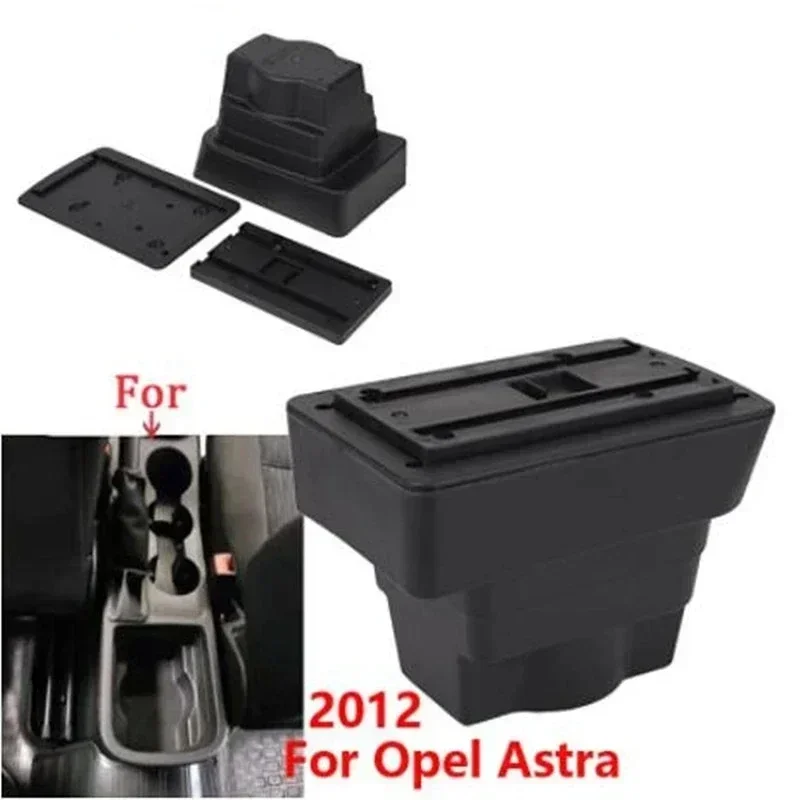 New luxury For Opel Astra Armrest Box For Opel Astra J Car Armrest 2012-2020 Storage Box Retrofit Car Accessorie Easy To Install