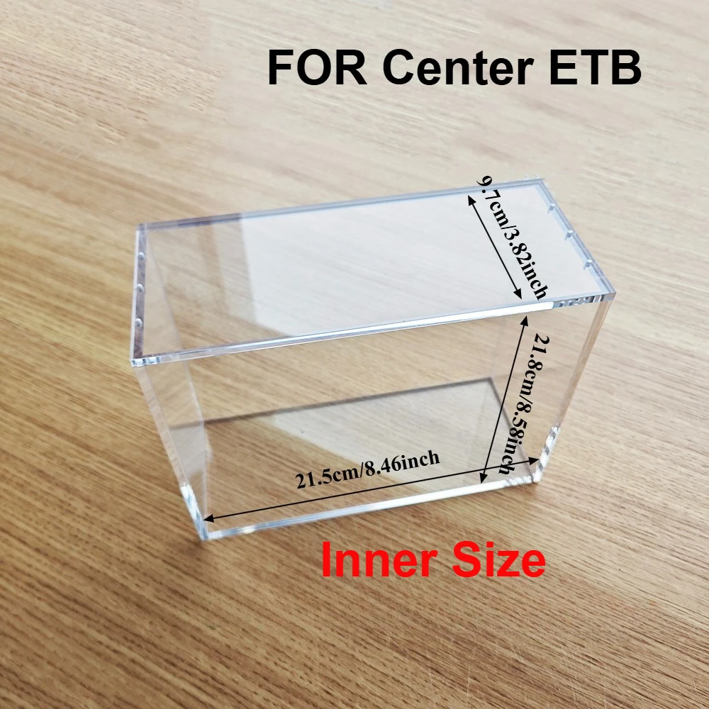 DISPLAY BOX Voor POKE Acryl Stofdicht Booster Show Case ETB Bescherming Poke Box Protector Transparant Plastic Acryl Case