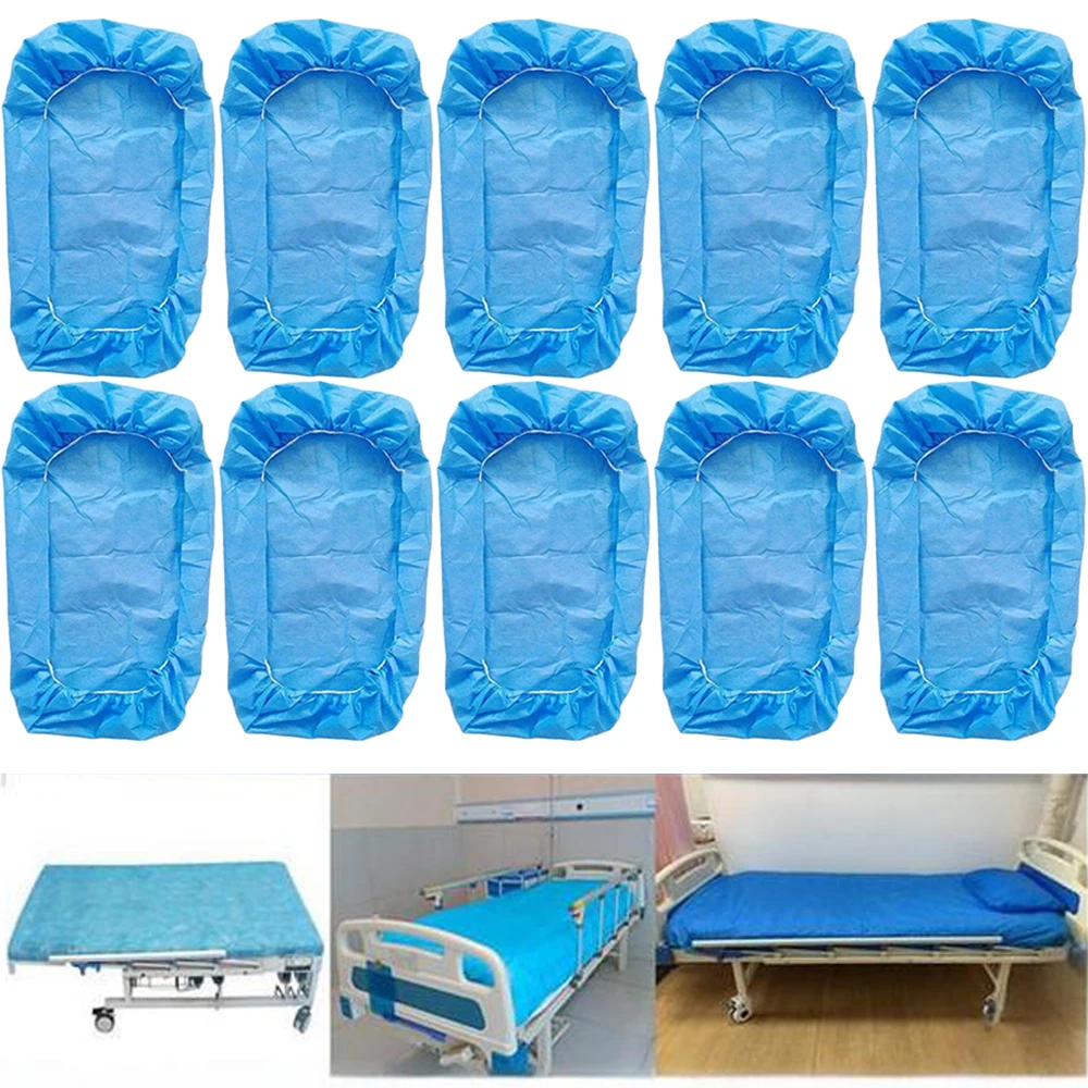2Bag 10PCS Disposable Non-woven Elastic Medical Surgical Drapes Sterile Bed Cover Two-end Stretchers for Hospital Use