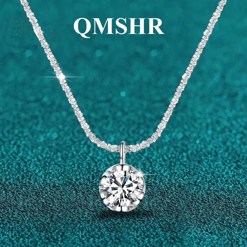 

TEN CARATS, бестселлер, стерлинговое серебро S925, VVS1, ожерелье с короной из муассанита для женщин, памятный подарок, сертифицированные GRA ювелирные изделия