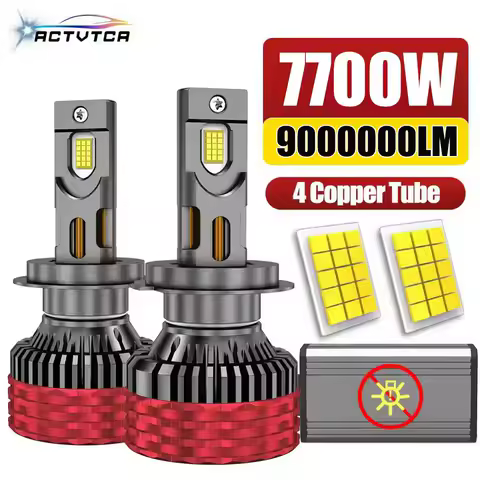 ACTVTCA 7700W H7 LED Headlights Canbus No error H8 H9 H11 H1 H3 9005 HB3 9006 HB4 9007 9008 H13 9012 Headlamp 6000K Car Bulbs
