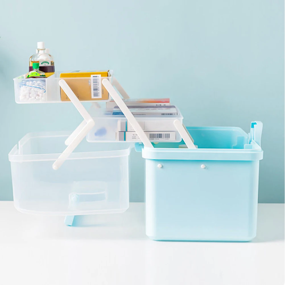 

Large Home Medicine Storage Box First Aid Kit Medical Supply Shoe Pharmacy Travel