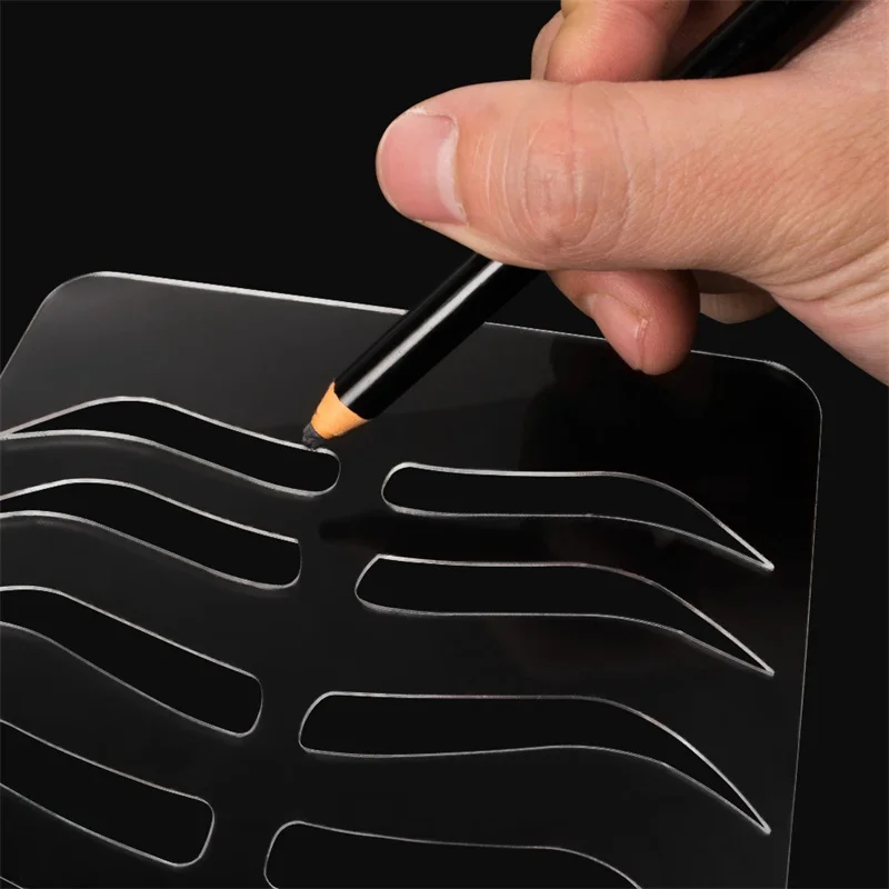 

Многоразовый трафарет для практики микроблейдинга, шаблон для бровей и губ, принадлежности для обучения татуировке для перманентного макияжа