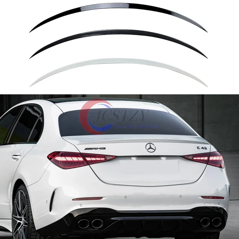 For Mercedes Benz C Class W206 C200 C260 C300 C43 C63 2022 2023 Rear Spoiler Wing Tail Tuning Top Trunk Lip Spoiler