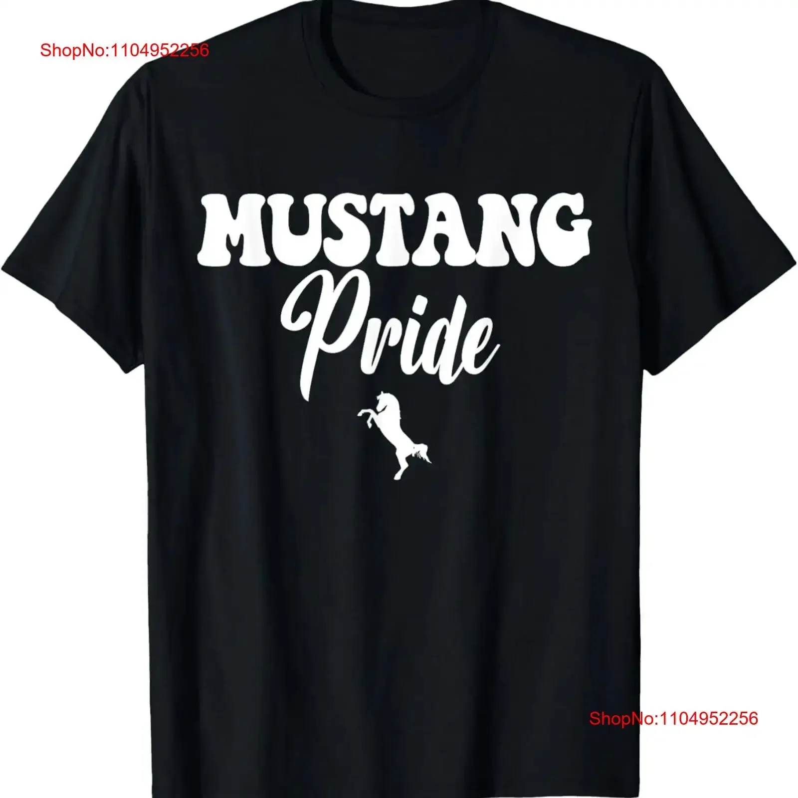

Mustang Pride High School Mustangs Sports Team T Shirt vintage Washed Breathable homme Stretched Unisex designer clothes
