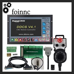 Ddcs V4.1 3/4 Axis G Code fresatrice per intaglio Cnc Controller indipendente Off-line Ddcs V4.1 + volantino Mpg E-stop a 4 assi