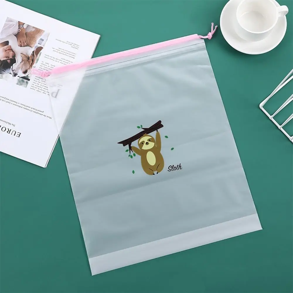 Cartoon Animal Storage Bags Transparent PE Travel Bundle Pocket Dust-Proof Hanging Bags Luggage Sorting Package