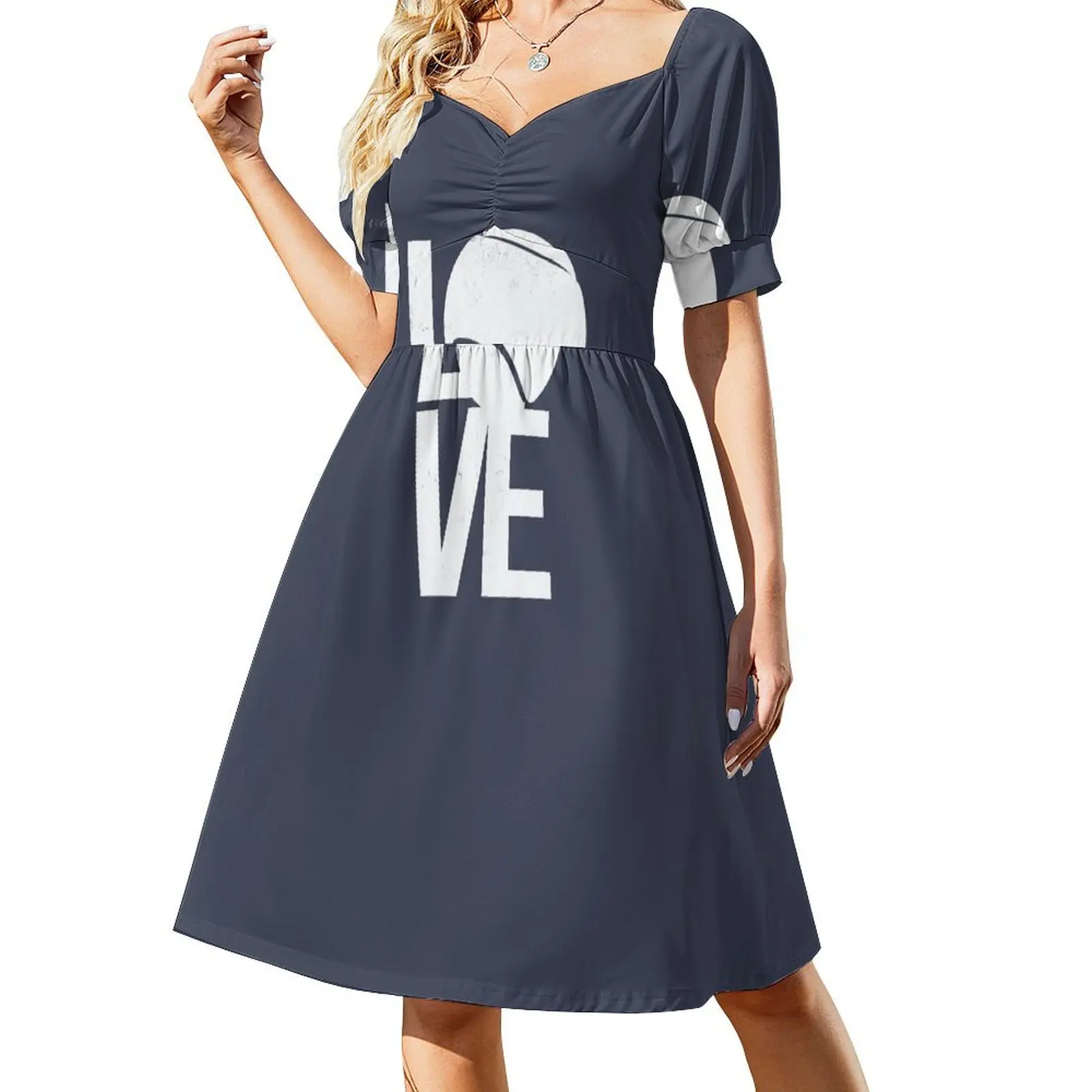 

Tennis player love design Short Sleeved Dress Women's summer dresses dress for woman Dress