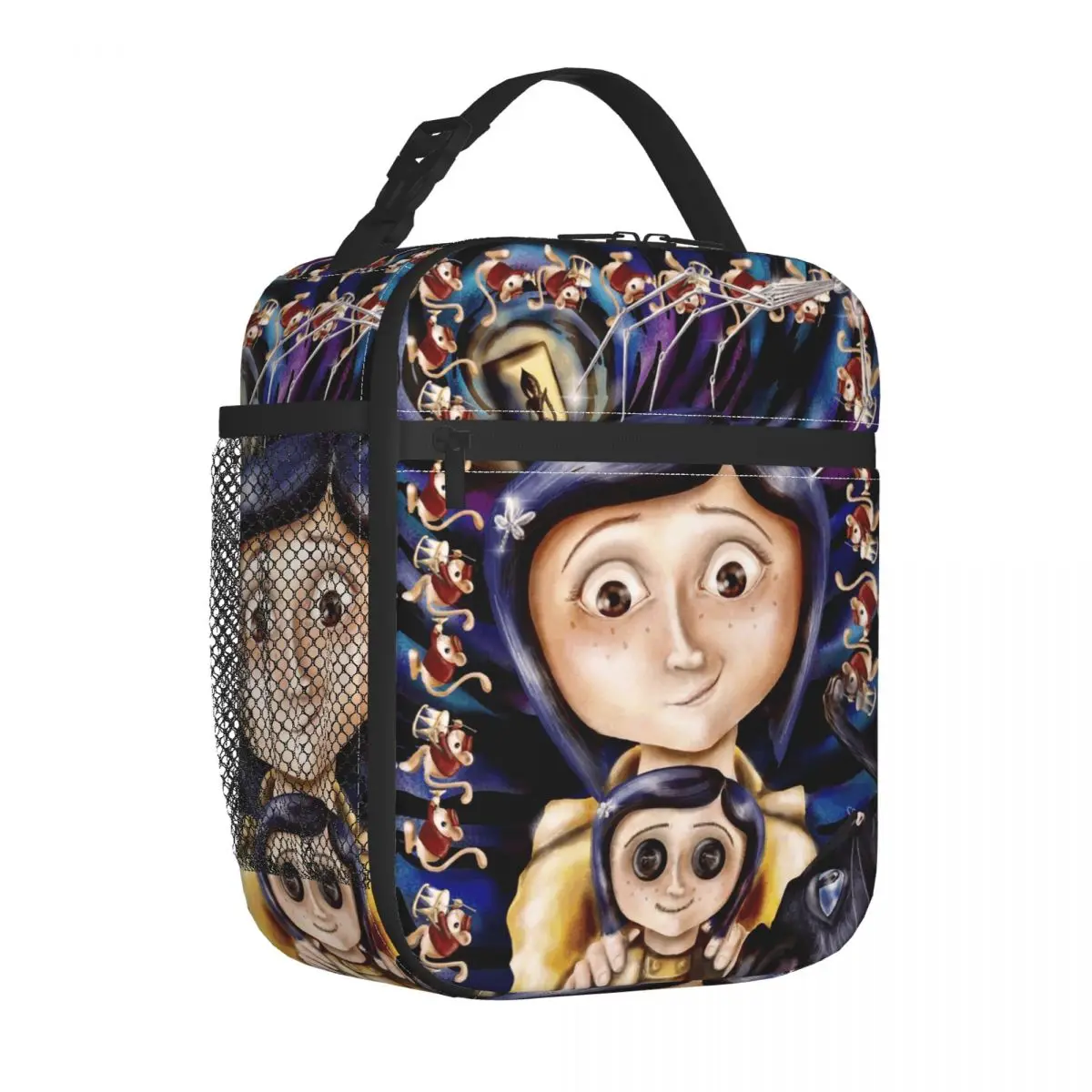 حقيبة تبريد معزولة لأكياس الغداء من كورالينز تيم بيرتون   حاوية الوجبات، صندوق الغداء ذو السعة العالية من Secret Door Fantasy #2