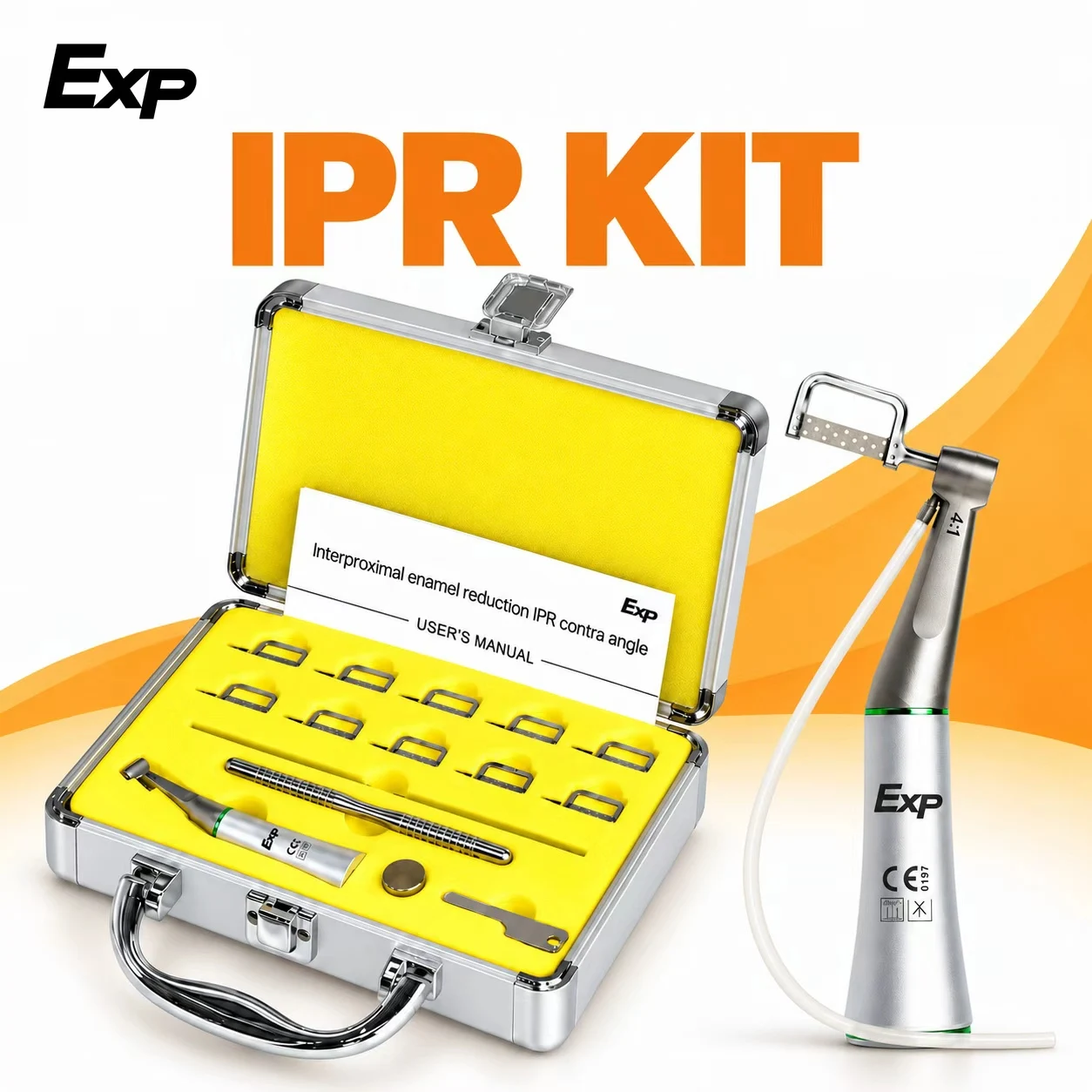 Exp Dental Orthodontic Interproximal Enamel Reduction Reciprocating IPR System Stripping 4:1 Contra Angle Orthodontic Tool