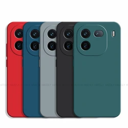 For Vivo IQOO 12 Case Vivo IQOO 12 Cover Luxury Original TPU Shockproof Liquid Silicone Protective Phone Cover Vivo IQOO 12 5G
