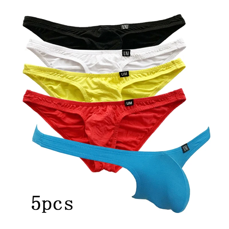 

Thin Modal Men's Briefs Cockring Breathable Sexy Colorful Underwear Hip Lift Fashion Underwear Low Waist Comfortable Undies