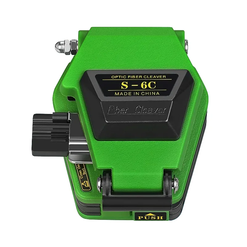 

Green S-6C High Precision Fiber Cleaver Optical Fiber Cable Cutting Knife FTTT Fiber Optic Cutter Tool 16 Surface Blade